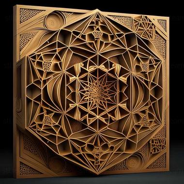 3D model sacred geometry (STL)